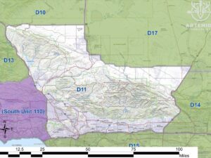 California USGS Topo Maps for each Deer Hunting Zone (Digital)
