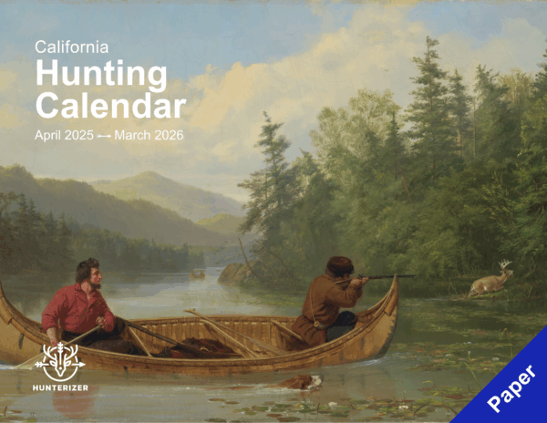 California 2025-2026 Hunting Wall Calendar (pre-order)