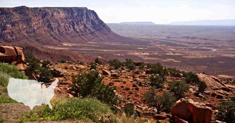 Public Land vista of red cliffs