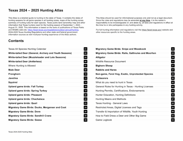 Texas 2024-2025 Hunting Atlas (Digital Edition) - Image 5