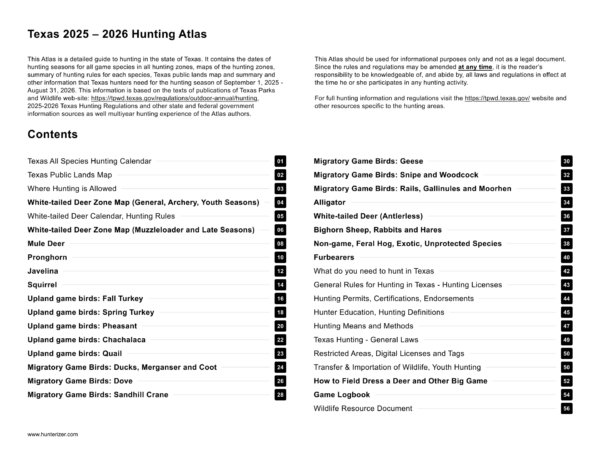 Texas 2025-2026 Hunting Atlas (Digital Edition) - Image 12