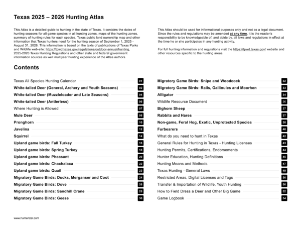 Texas Hunting Atlases (2025-2028) - Three-Season Bundle (Digital) - Image 13